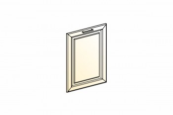 Атланта Дверь глухая L600 (эмаль) (Белый глянец патина золото) в Искитиме - iskitim.mebel54.com | фото
