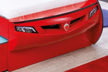 CARBED Кровать-машина Coupe с выдвижной кроватью Red 20.03.1306.00 в Искитиме - iskitim.mebel54.com | фото