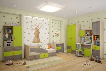 Детская комната Пуговка в Искитиме - iskitim.mebel54.com | фото