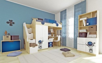 Детская комната Санни (Белый/корпус Клен) в Искитиме - iskitim.mebel54.com | фото