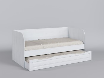 Диван-кровать Классика (Белый/корпус Выбеленное дерево) в Искитиме - iskitim.mebel54.com | фото