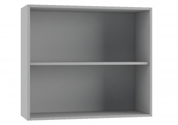 Гарда П 800 шкаф верхний (Белый Эмалит/корпус Серый) в Искитиме - iskitim.mebel54.com | фото
