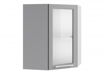 Гарда ПУС 550 шкаф верхний угловой со стеклом Белый в Искитиме - iskitim.mebel54.com | фото