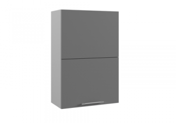 Капри ПГПМ 600 шкаф верхний Blum Aventos HF (Камень темный/корпус Серый) в Искитиме - iskitim.mebel54.com | фото
