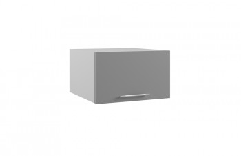 Корато ГПГФ 600 шкаф верхний горизонтальный с фрезеровкой (Кварц черный/корпус Серый) в Искитиме - iskitim.mebel54.com | фото