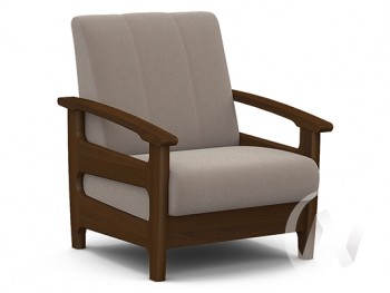 Кресло для отдыха Омега (орех лак/CATANIA COCOA) в Искитиме - iskitim.mebel54.com | фото