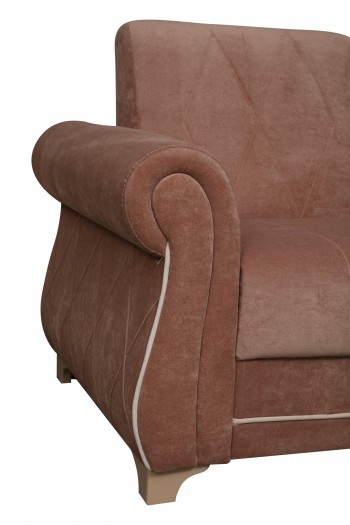 Кресло для отдыха "Порто" (велюр киви корица / микровельвет крем) в Искитиме - iskitim.mebel54.com | фото