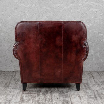 Кресло кожаное Элегант (Бордовый) в Искитиме - iskitim.mebel54.com | фото