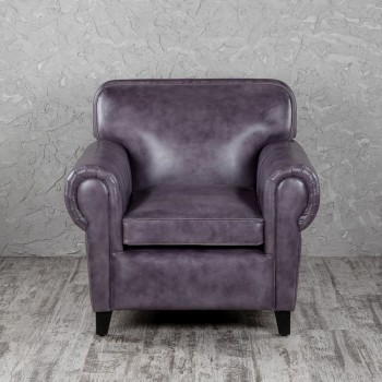 Кресло кожаное Элегант (Фиолетовый) в Искитиме - iskitim.mebel54.com | фото