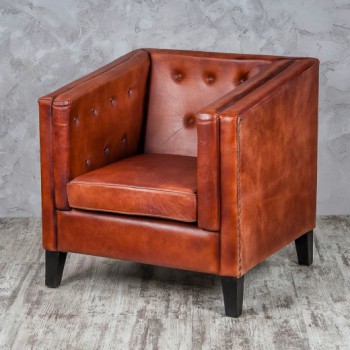 Кресло кожаное Лофт Аристократ (ширина 1100 мм) в Искитиме - iskitim.mebel54.com | фото