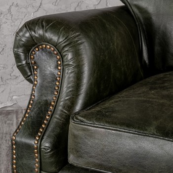Кресло кожаное Лофт Аристократ (ширина 1070 мм) в Искитиме - iskitim.mebel54.com | фото