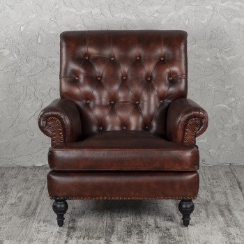 Кресло кожаное Лофт Чарльз в Искитиме - iskitim.mebel54.com | фото