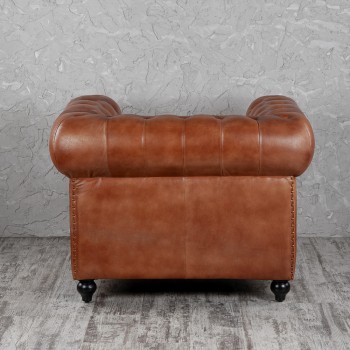 Кресло кожаное Лофт Честер (кожа) в Искитиме - iskitim.mebel54.com | фото