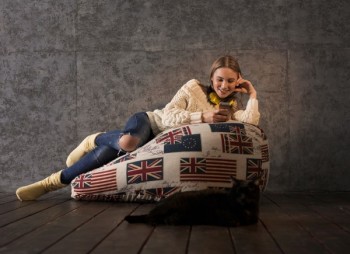 Кресло-мешок Британский Флаг в Искитиме - iskitim.mebel54.com | фото