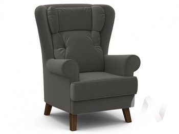Кресло отдыха Комфорт-2 (орех лак/ULTRA GRAFIT) в Искитиме - iskitim.mebel54.com | фото
