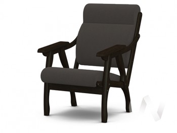 Кресло Вега-10 (венге лак/ULTRA GRAFIT) в Искитиме - iskitim.mebel54.com | фото