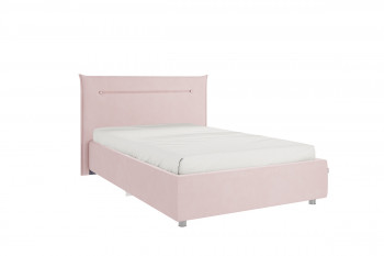 Кровать 1,2 Альба с основанием (Нежно-розовый велюр) в Искитиме - iskitim.mebel54.com | фото