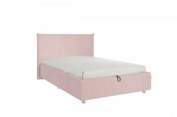 Кровать 1,2 Квест (Нежно-розовый велюр/под-мех) в Искитиме - iskitim.mebel54.com | фото