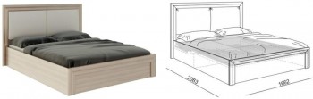 Кровать 1,6 Глэдис (М32) с подъемным механизмом в Искитиме - iskitim.mebel54.com | фото