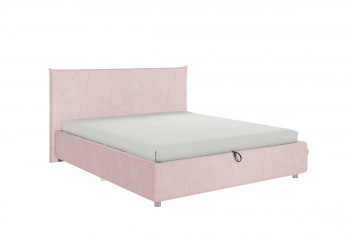 Кровать 1,6 Квест (Нежно-розовый велюр/под-мех) в Искитиме - iskitim.mebel54.com | фото