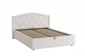 Кровать 1.6 Верона белый экокожа в Искитиме - iskitim.mebel54.com | фото