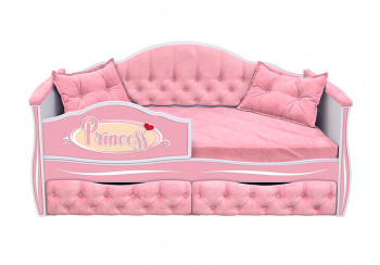 Кровать 160 серии Иллюзия 2 ящика 15 Бледно-розовый (подушки) в Искитиме - iskitim.mebel54.com | фото