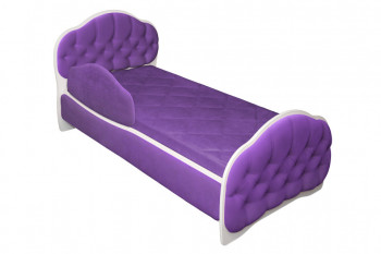 Кровать 170 Гармония 32 Фиолетовый (мягкий бортик) в Искитиме - iskitim.mebel54.com | фото