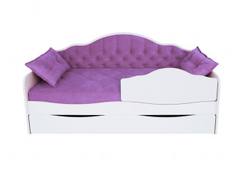 Кровать 170 серии Иллюзия Лайт 1 ящик 32 Фиолетовый (подушки) в Искитиме - iskitim.mebel54.com | фото