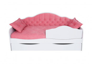 Кровать 170 серии Иллюзия Лайт 1 ящик 89 Розовый (подушки) в Искитиме - iskitim.mebel54.com | фото