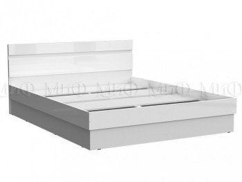 Кровать Челси 1600 (Белый/Белый глянец) в Искитиме - iskitim.mebel54.com | фото