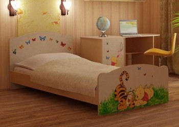 Кровать детская 9/Л (Винни-пух) в Искитиме - iskitim.mebel54.com | фото