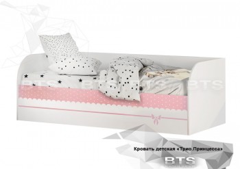 Кровать детская с подъемн. мех. Трио (белый) в Искитиме - iskitim.mebel54.com | фото