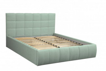 Кровать "Диана" ш. 1400 (Н=1010мм) (жаккард аква) в Искитиме - iskitim.mebel54.com | фото