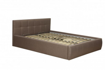 Кровать "Диана" ш. 1400 (Н=1010мм) (жаккард шоколад) в Искитиме - iskitim.mebel54.com | фото
