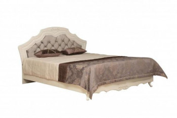 Кровать двойная "Кантри" (вудлайн кремовый/патина/ортопед/1820) в Искитиме - iskitim.mebel54.com | фото