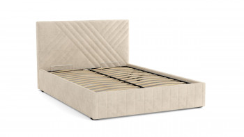 Кровать Гамма ш. 1400 (без основания для хранения) (велюр тенерифе крем) в Искитиме - iskitim.mebel54.com | фото