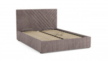 Кровать Гамма ш. 1400 (без основания для хранения) (велюр тенерифе стоун) в Искитиме - iskitim.mebel54.com | фото