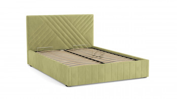 Кровать Гамма ш. 1400 (с основанием для хранения) (велюр тенерифе нефрит) в Искитиме - iskitim.mebel54.com | фото