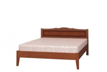 Кровать Карина-7 из массива сосны 900*2000 Орех в Искитиме - iskitim.mebel54.com | фото