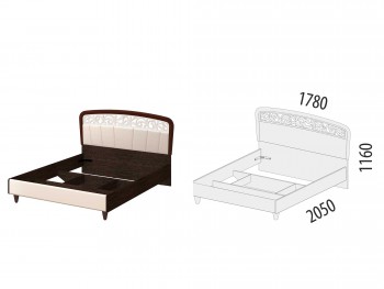 Кровать Катрин 92.01 в Искитиме - iskitim.mebel54.com | фото