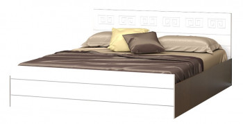 Кровать Корсика-1 1.6 (Венге/Белый глянец) в Искитиме - iskitim.mebel54.com | фото