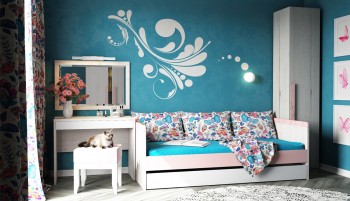 Кровать малая с доп спальным местом Нью Тон в Искитиме - iskitim.mebel54.com | фото