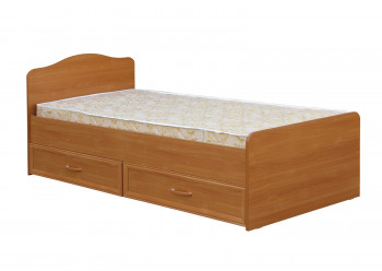 Кровать одинарная с ящиками 800-1 без матраса (круглые спинки) Вишня Оксфорд в Искитиме - iskitim.mebel54.com | фото
