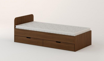 Кровать с ящиками 900 (Орех темный) в Искитиме - iskitim.mebel54.com | фото