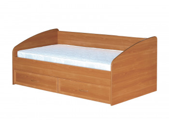 Кровать с ящиками с задней спинкой 900-1 без матраса Вишня Оксфорд в Искитиме - iskitim.mebel54.com | фото