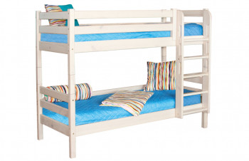 Кровать Соня вариант 9 двухъярусная с прямой лестницей Лаванда в Искитиме - iskitim.mebel54.com | фото