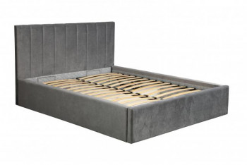 Кровать "Юнона" ш. 1600 (Н=1020мм) (ягуар грей) в Искитиме - iskitim.mebel54.com | фото