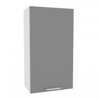 Квадро ВП 500 шкаф верхний высокий (Белый софт/корпус Серый) в Искитиме - iskitim.mebel54.com | фото