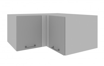 Лофт ГВПГУ 1000 шкаф верхний горизонтальный угловой высокий (Бетон темный/корпус Серый) в Искитиме - iskitim.mebel54.com | фото