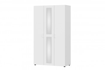 Модульная система "Токио" Шкаф трехстворчатый Белый текстурныйный в Искитиме - iskitim.mebel54.com | фото